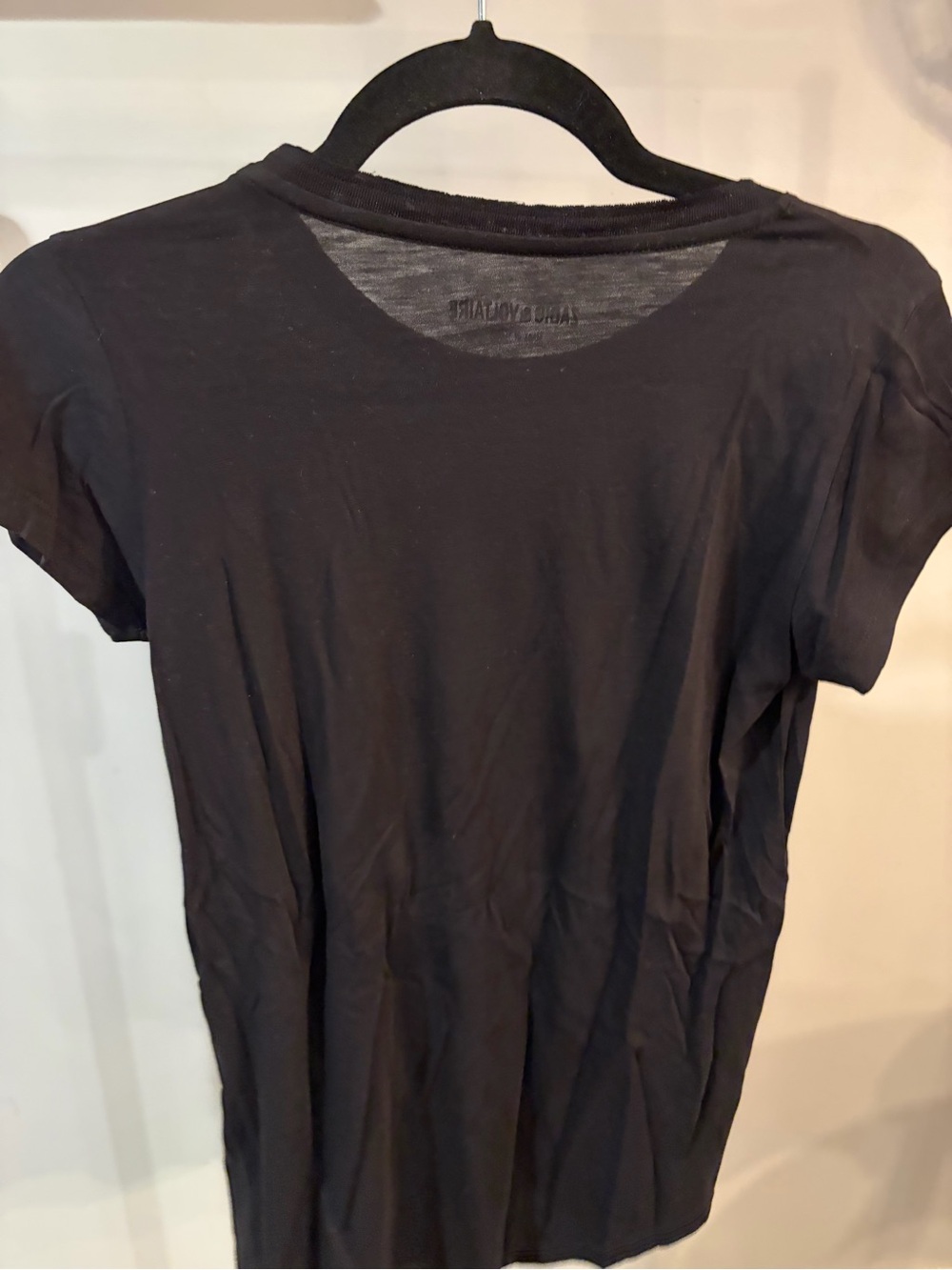 NWT ✨ Zadig & Voltaire Black Tee with white & green  LOVE Graphic size small - Picture 7 of 7